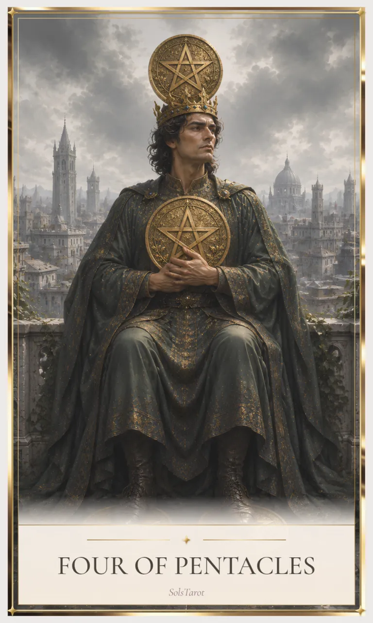 Four of Pentacles tarot card