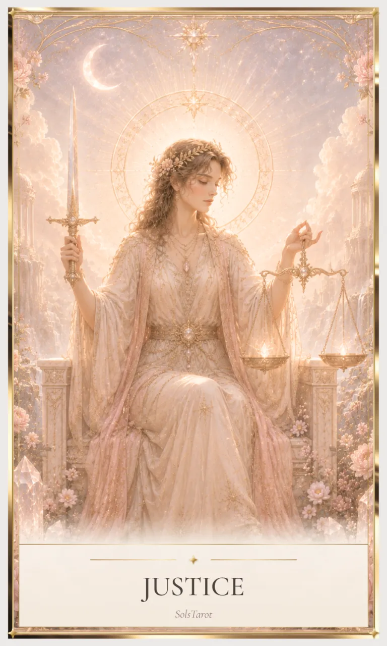 Justice tarot card