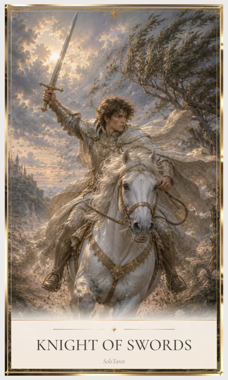 Knight of Swords tarot card