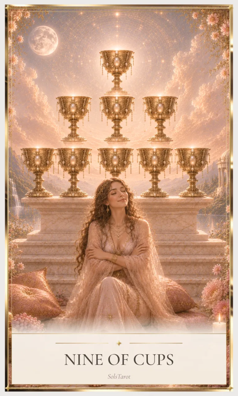 Nine of Cups tarot card