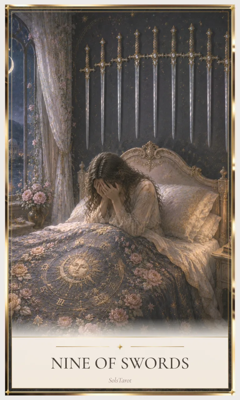 Nine of Swords tarot card
