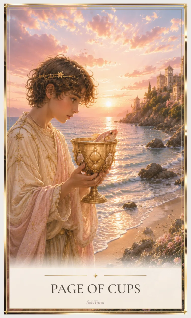 Page of Cups tarot card