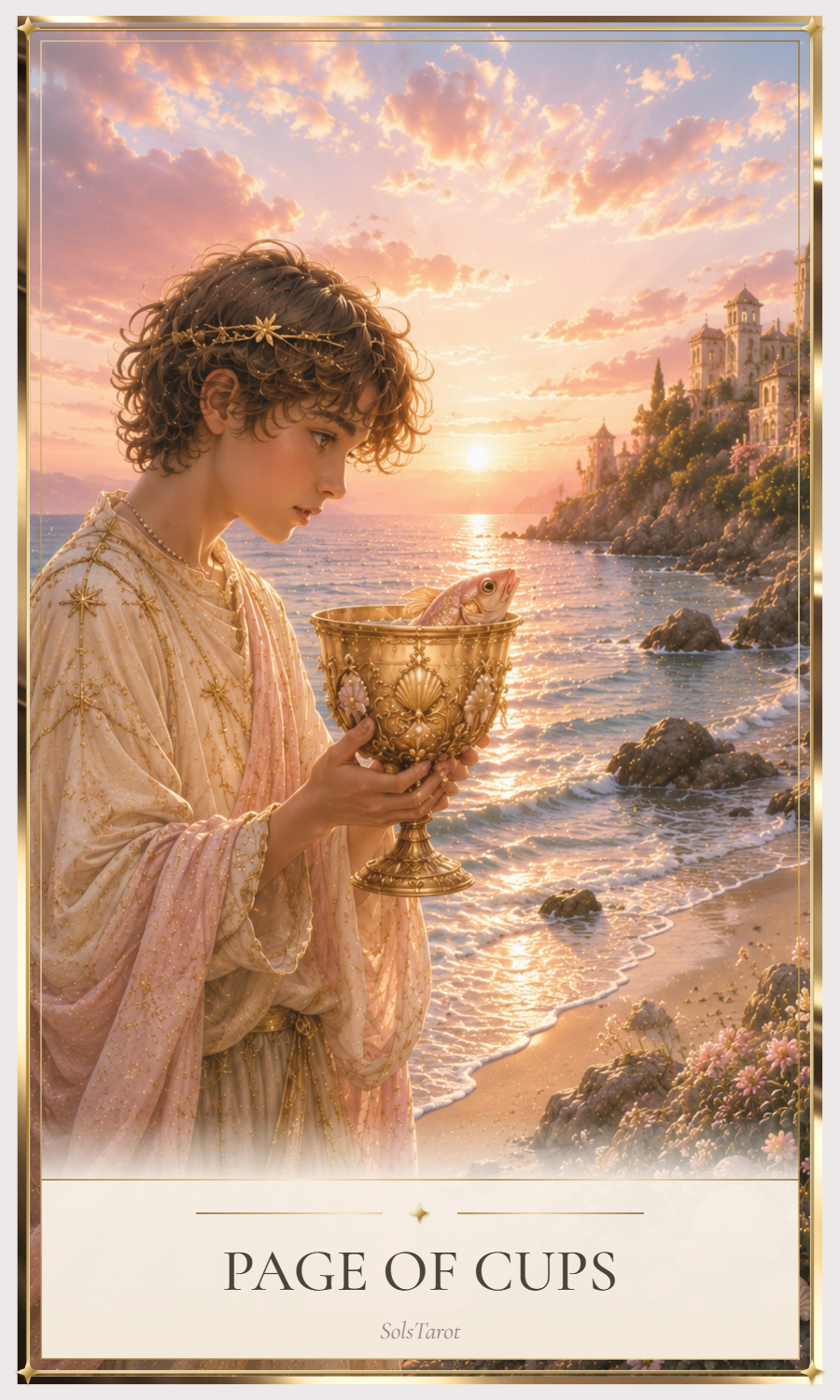 Page of Cups tarot card