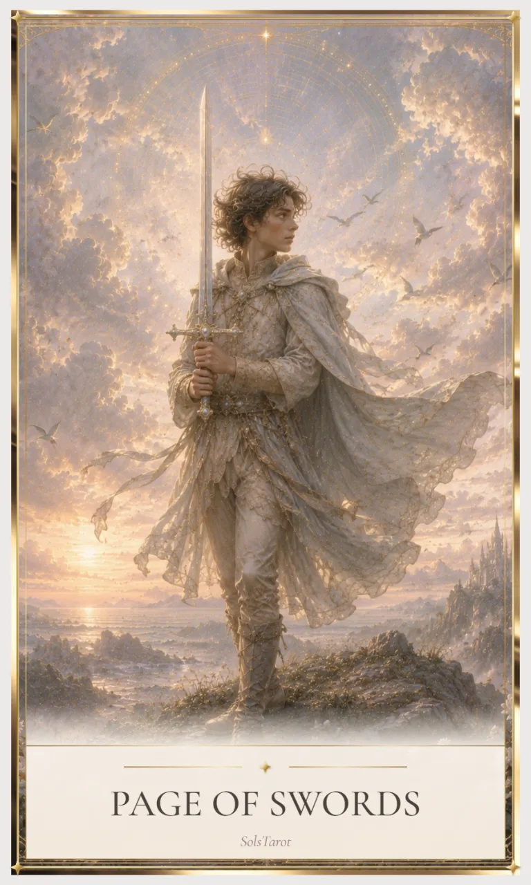 Page of Swords tarot card