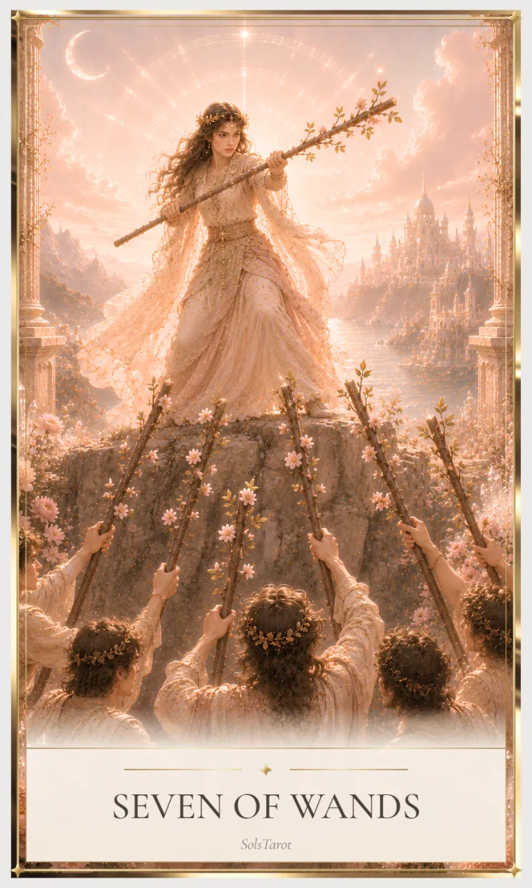 Seven of Wands tarot card