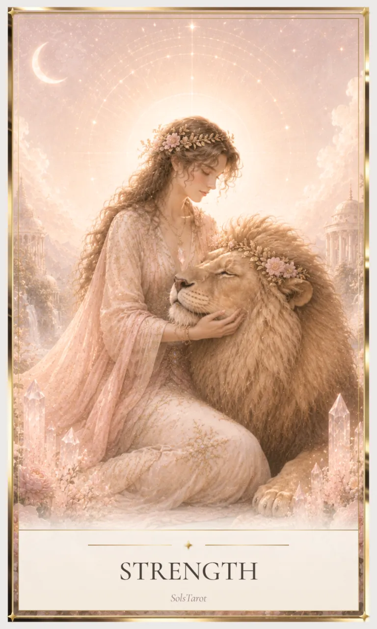 Strength tarot card