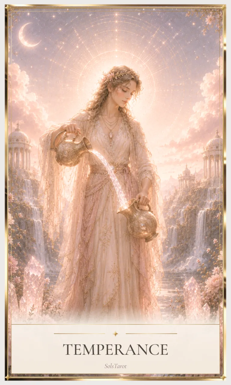 Temperance tarot card