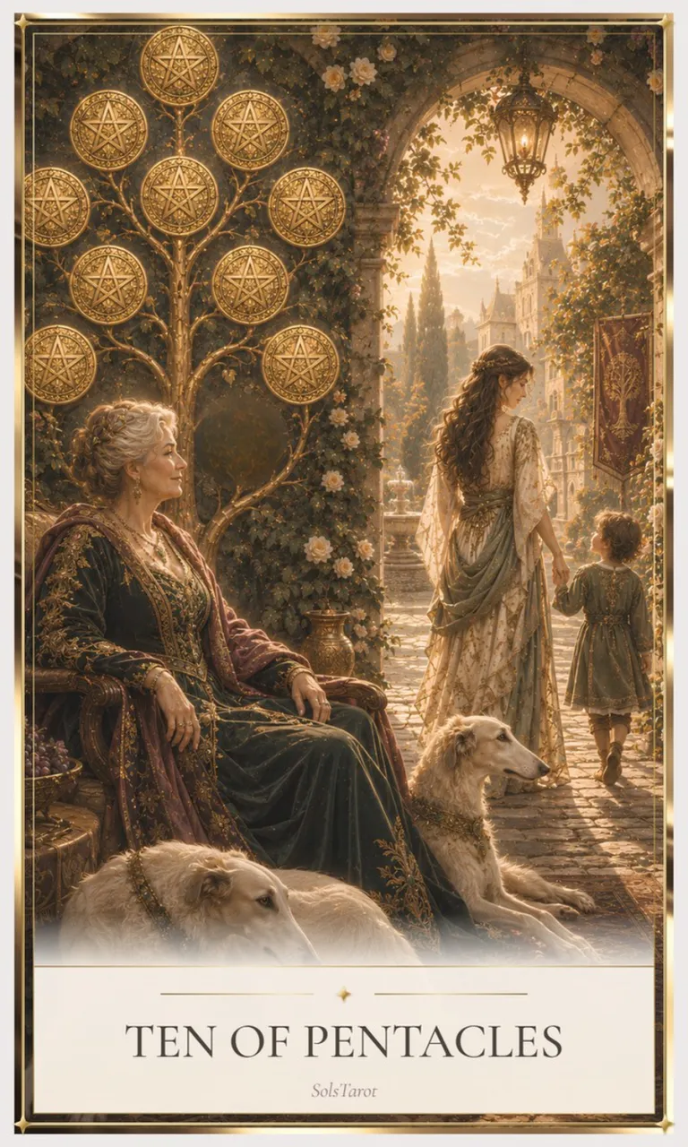 Ten of Pentacles tarot card