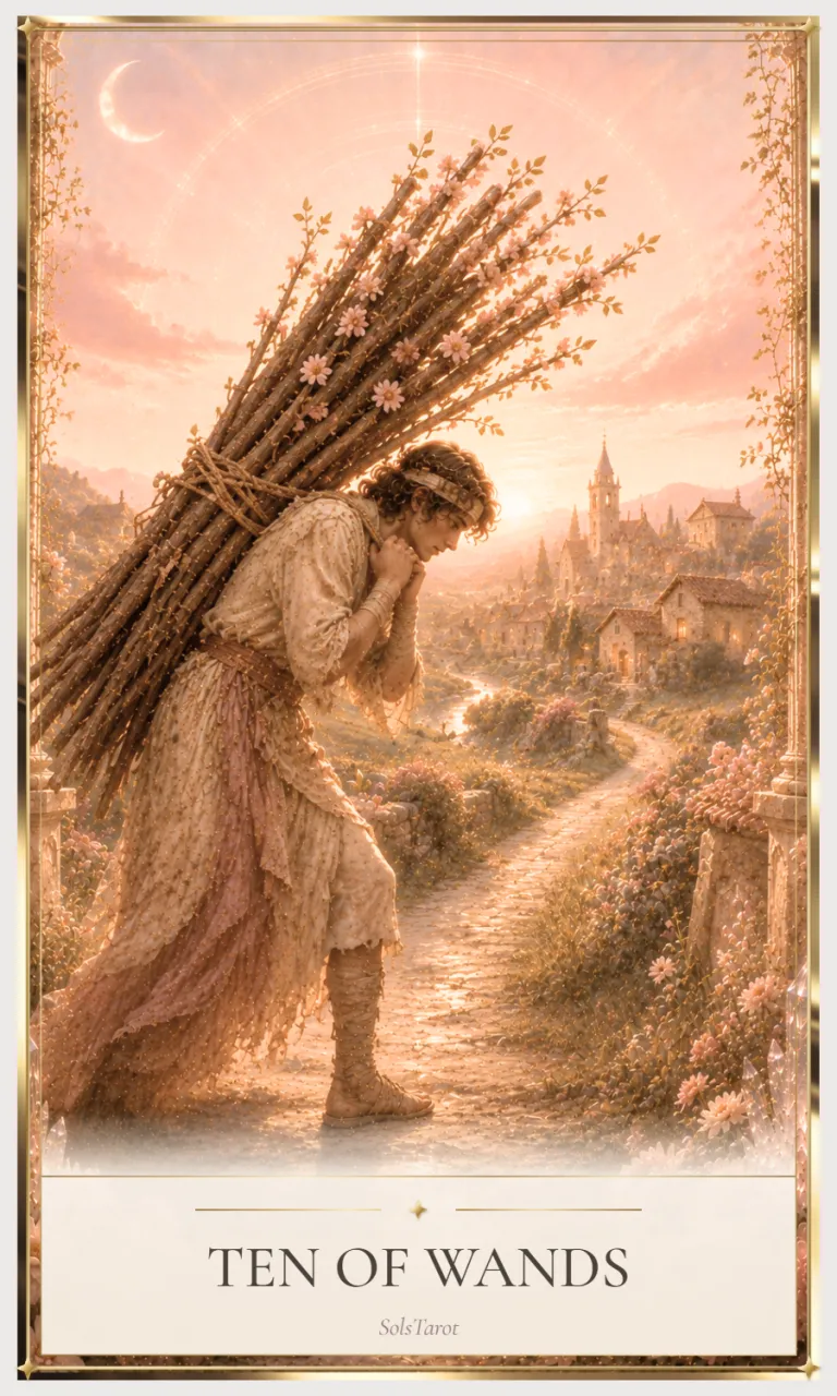 Ten of Wands tarot card