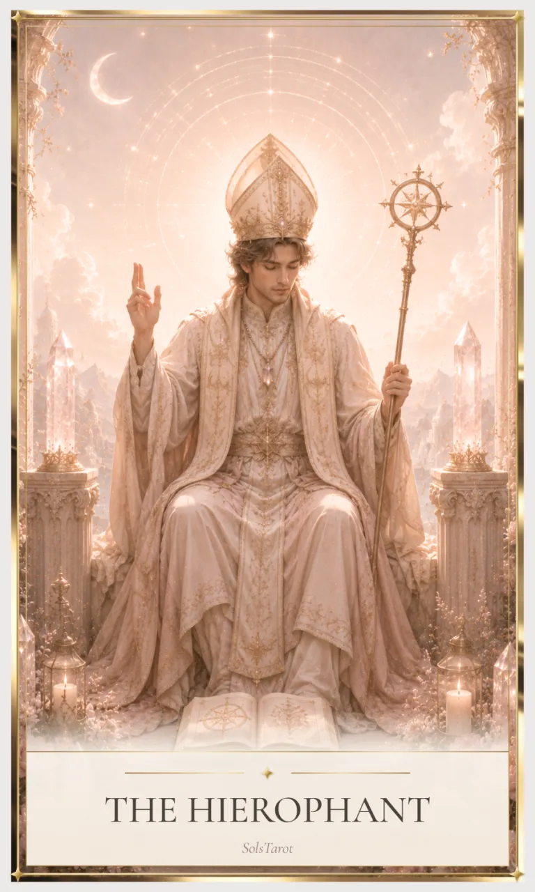 The Hierophant tarot card