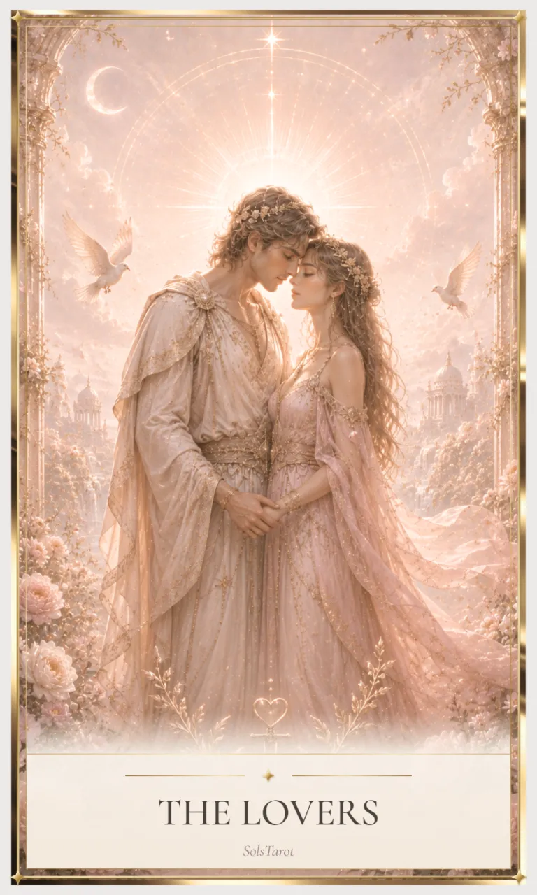 The Lovers tarot card
