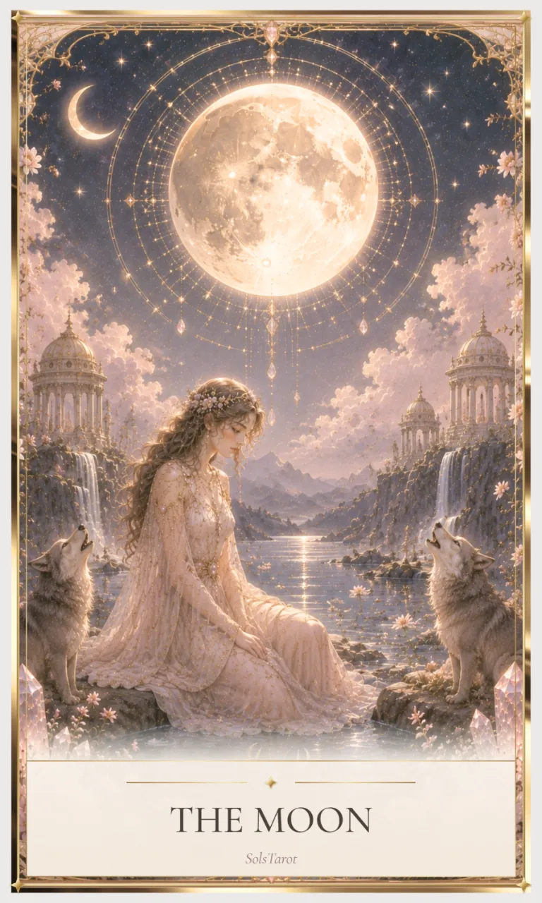 The Moon tarot card