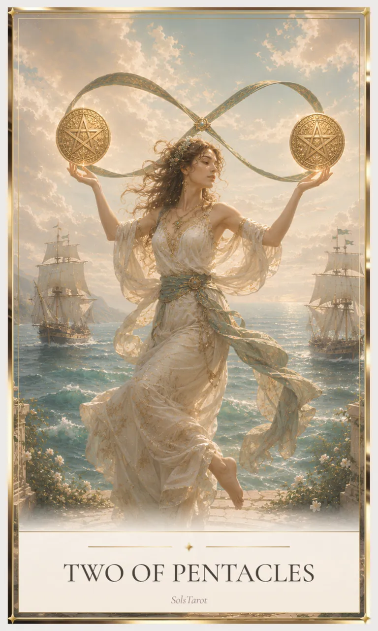 Two of Pentacles tarot card
