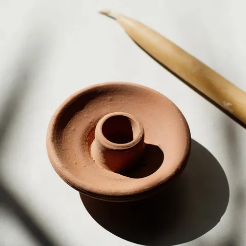 Terracotta candle holder — Feu&Co