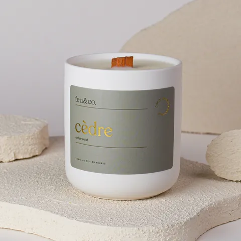 Feu&Co Cedar Wood candle