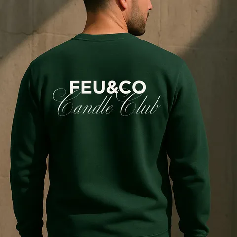 Feu&Co Forest Green Crewneck. — Feu&Co