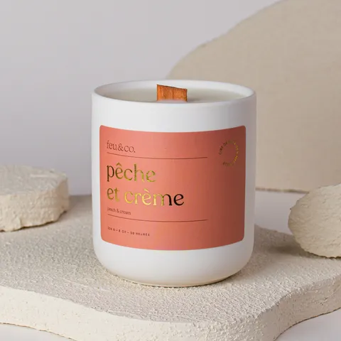 Peach and cream — Feu&Co