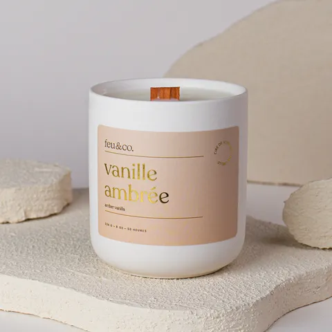 Bougie Vanille ambrée de Feu&Co